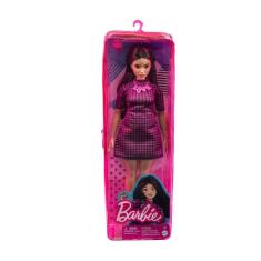 Imagem de Boneca Barbie Fashionista 188 Vestido Xadrez Rosa Hbv20