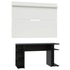 Imagem de Mesa Gamer e Painel para TV até 65 Preto e Branco Madesa