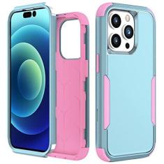 Imagem de Capa de telefone de PC resistente de armadura híbrida colorida para iPhone 14 12 11 13 Pro Max XR XS Max X 13Pro 11 Tampa traseira do suporte de anel, T9, para iPhone 12