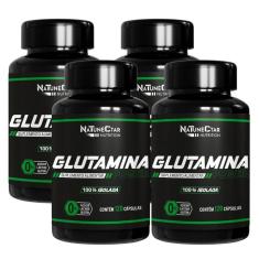 Imagem de Kit Glutamina Power 100% Isolada - 4 unid (480 cápsulas)