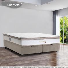 Imagem de Cama Box Baú Herval King Pallace Bambu, 78x193x203 cm, Molas Ensacadas