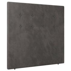 Imagem de Cabeceira Cama Box Solteiro Luana 90cm Veludo Cinza