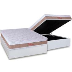 Imagem de Cama Box Baú Casal: Colchão Anatômico Orthoflex Foggia Premier + Base CRC Courano White (138x188)