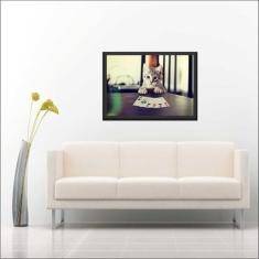 Imagem de Quadro Decorativo Pôquer Jogo de cartas Salas Baralho Decorações Com M