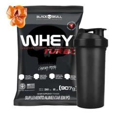 Imagem de Whey Protein Turbo Black Skull Sabor  + Coqueteleira-Unissex