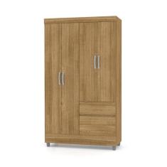 Imagem de Guarda Roupa Solteiro 4 Portas 102 cm Rio Plus Nature - Pallazio