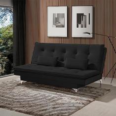 Imagem de SOFÁ CAMA BERLIM 190CM VELUDO PRETO