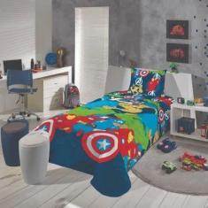 Imagem de Jogo De Cama Infantil 3 Peças Personagens Menino Menina - Lepper
