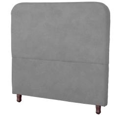 Imagem de Cabeceira Casal King Size Estofada Para Cama Box Lizza Veludo Cinza