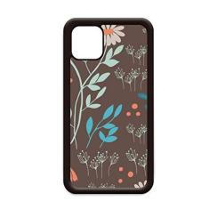 Imagem de Capa de tinta de flor marrom para iPhone 12 Pro Max para Apple Mini Mobile Case