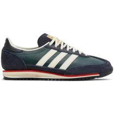 Imagem de adidas Originals SL 72 Tênis feminino, Verde escuro, azul-marinho, branco, 36