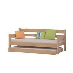 Imagem de Bicama Solteiro Madeira Maciça Cor Nogueira - Abs Atacadista