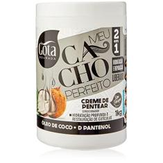 Imagem de Creme para Pentear Cacho Pft Oleo Coco D Pantenol 1Kg, Gota Dourada