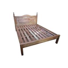 Imagem de Cama Queen Santana Em Madeira De Demolição - Cód 2413 - Barrocarte