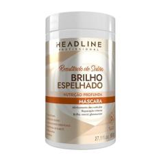 Imagem de Máscara Brilho Espelhado, Nutrição Profunda para Cabelos sem Brilho e Porosos - HEADLINE Resultado de Salão - 800g