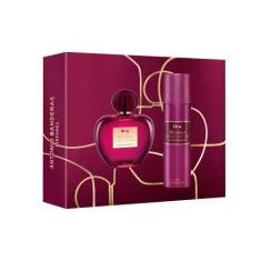 Imagem de Kit Banderas Her Secret Temptation EDT Perfume Feminino 80ml e Desodor