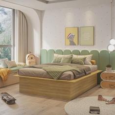 Imagem de Cama Box Casal Juvenil Ária Yescasa 165cm X 200cm X 41cm