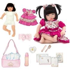 Bebê Reborn Barata 100% Silicone Pode Dar Banho Menino - Milk Brinquedos -  Boneca Reborn - Magazine Luiza