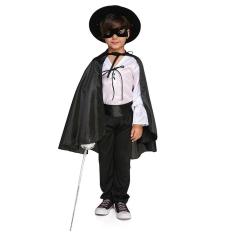 Imagem de Fantasia Capa de zorro infantil vampiro bruxo ou bruxa