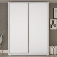 Imagem de Guarda Roupa Solteiro 2 Portas de Correr 3 Gavetas Belluno RR Móveis Branco