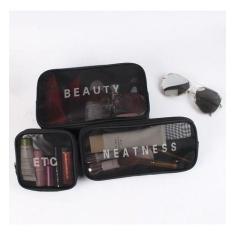 Imagem de Bolsa Necessaire Organizadoras Nylon +Tela Handsome/Neatness - Oem