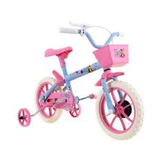 Imagem de Bicicleta Infantil Aro 12 Verden Bikes Paty - Azul Bebê E Rosa Com Rod