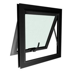 Imagem de Janela Para Banheiro Maxiar Esquadrias Brasil 40x40cm Preto f123