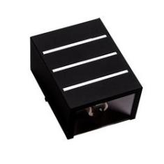 Imagem de Kit 3 Arandelas Preto 2 Focos E 3 Frisos Parede Ar1612