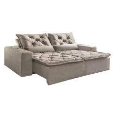 Imagem de Sofá Rio De Janeiro - 3 Lugares - Retrátil E Reclinável - Capuccino - 210 Cm