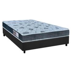Imagem de Cama Box Casal: Colchão Espuma Orthoflex D45/Ep Cecina + Base Crc Suede Gray(138X188)