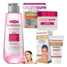 Imagem de Kit Cicatricure Água Micelar Protetor Solar Fps50 Facial
