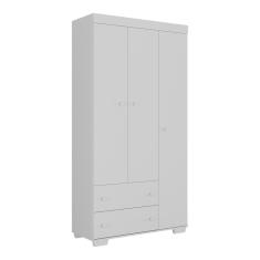 Imagem de Guarda-roupas Infantil Flex 3 Portas E 2 Gavetas Algodão Doce Multimóveis Mp4245 Branco