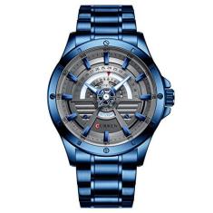 Imagem de Zwbfu Relógio de quartzo com pulseira de aço inoxidável relógio de pulso da moda com tela luminosa 3ATM relógios vestido