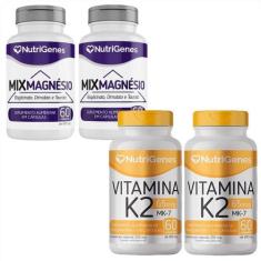 Imagem de 2X Mix Magnésio + 2X Vitamina K2 - Mk-7 - Nutrigenes