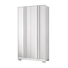 Imagem de Guarda Roupa Solteiro Ayla 4 Portas 2 Gavetas I01 Branco Clique Chique