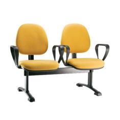 Imagem de Cadeira Gerente em longarina 2 lugares Linha Confort Plus - Design Off
