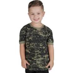 Imagem de Camiseta Infantil Soldier Kids Bélica - Camuflada Digital Pântano