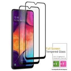 Imagem de Kit 2x Películas de Vidro 3D Blindada Samsung Galaxy A50 + Kit Aplicação