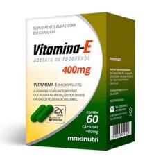 Imagem de Vitamina E Antioxidante 400Mg 60 Capsulas Maxinutri