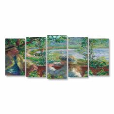 Imagem de Quadro Near The Lake Pierre-Auguste Arte Canvas 155X65Cm