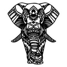 Imagem de Adesivo De Parede - Elefante Mandala