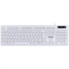 Imagem de Teclado Chocolate Branco Slim Multimidia 1.8 Metros Usb - Tcb200