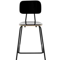 Imagem de Banqueta Bistro Alta Linha Industrial Preto