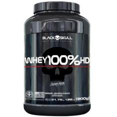 Imagem de Whey 100% Hd 900G Pote Sabor Chocolate Black Skull