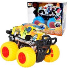 Imagem de Carrinho De Brinquedo Pick Up De Fricção Monster Truck 360 - Dm Toys