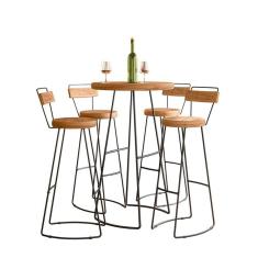 Imagem de Conjunto Mesa Bistrô Com 4 Banquetas Aérea Gourmet Aurora