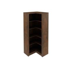 Imagem de Guarda Roupa Closet De Quarto Canto Oblíquo Me4132 c- 4 Prateleiras Aberto s- Portas Rústico