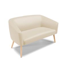 Imagem de Namoradeira 02 Lugares Stella Corino Pés Palito Natural - D'Rossi