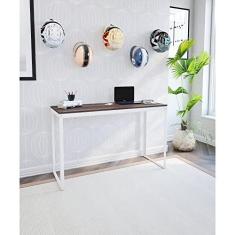 Imagem de Escrivaninha 110x55 Completa Casa Branco/Nogal