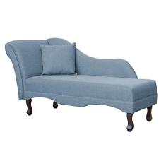 Imagem de Divã Recamier Namoradeira Olívia Lado Direito Linho Cores - DS Estofados